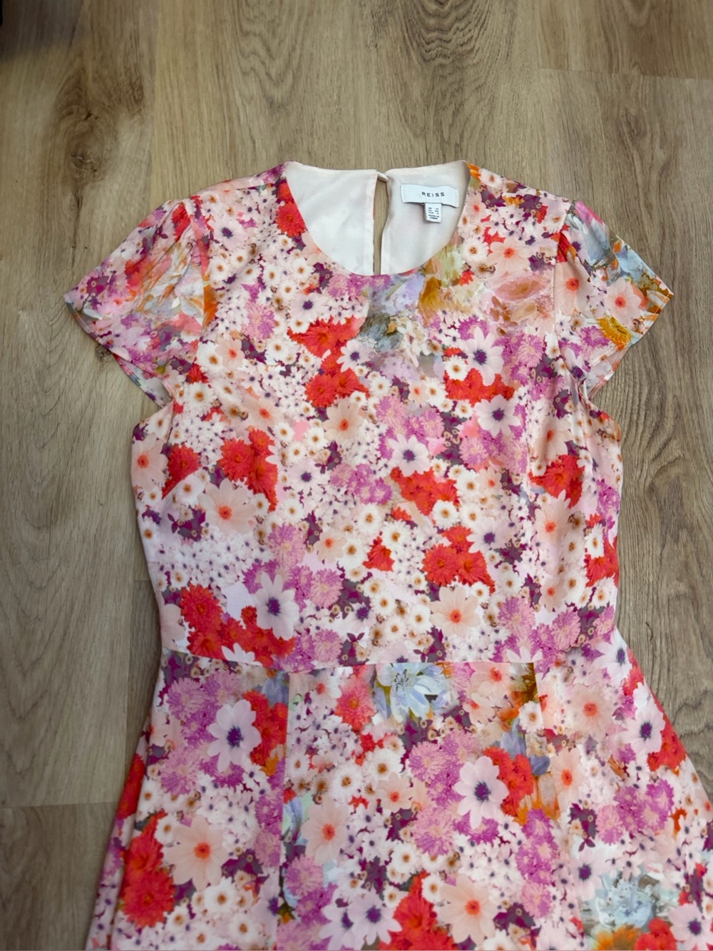 REISS Ivy Floral Ombré Midi Dress - Picture 10 of 15